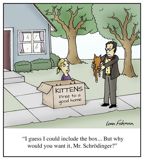 "I guess I could include the box... But why would you want it, Mr. Schrödinger?"