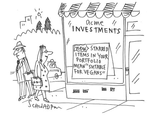 Investments: New - Starred Items In Your Portfolio Mean 'Suitable For Vegans'.