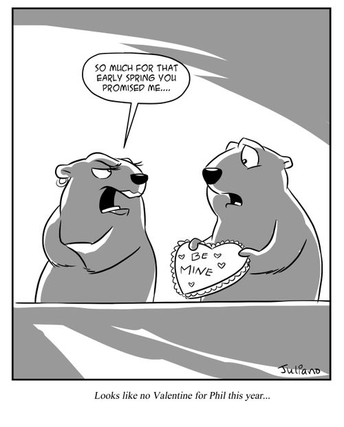 Looks like no Valentine for Phil this year...