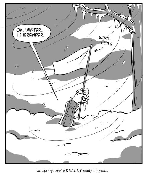 "Ok, spring...we're REALLY ready for you..."
