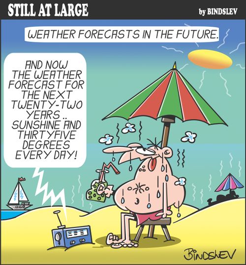 Weather forecasts in the future.