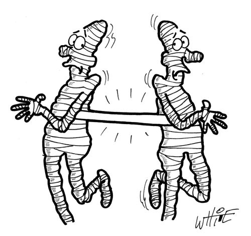 2 mummies...