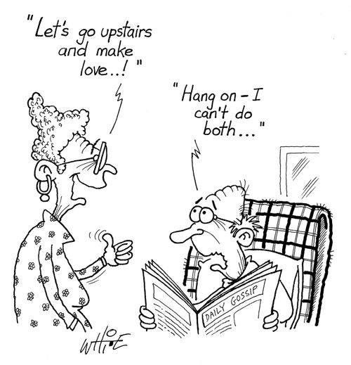 "Let's go upstairs and make love..."