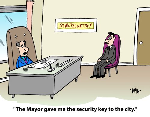 'The Mayor gave me the security key to the city.'