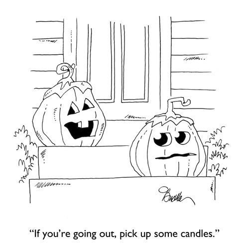 "If you're going out, pick up some candles."