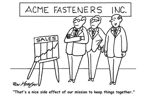 "That's a new side effect of our mission to keep things together."