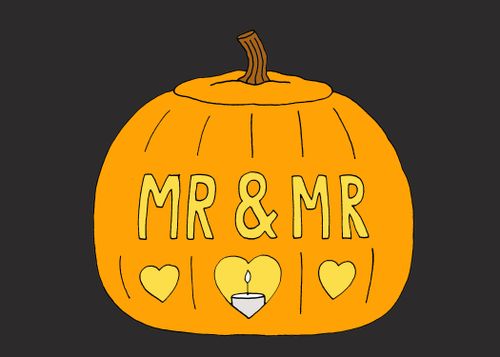 Mr and Mr Halloween Pumpkin