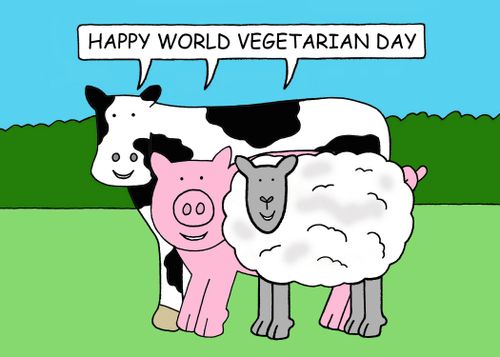"Happy World Vegetarian Day."