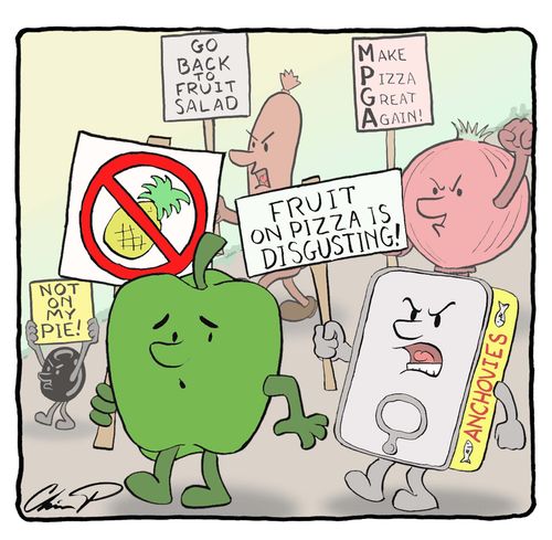 Protesting Pineapple Pizza
