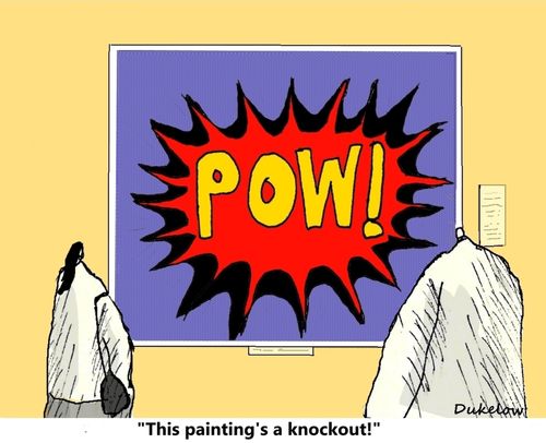 "This painting's a knockout!"