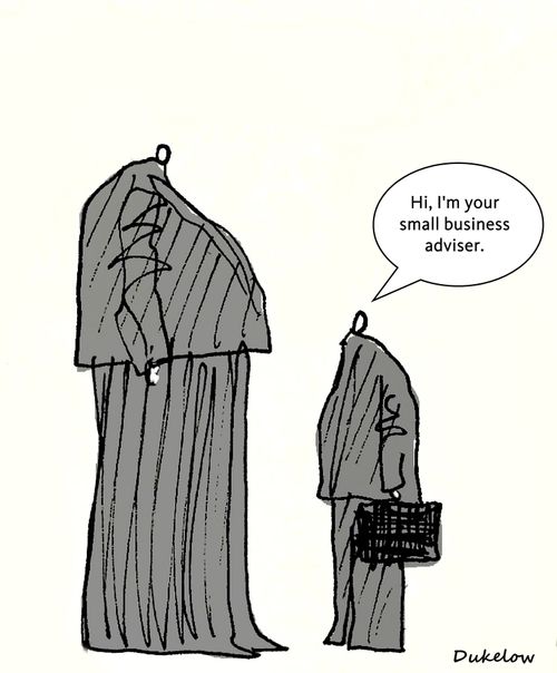 "Hi, I'm your small business adviser."