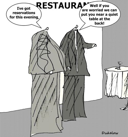 "I've got reservations for this evening."