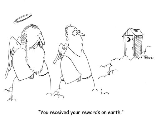 "You received your rewards on earth."