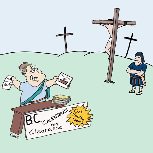 Calendar Merchant at Crucifix