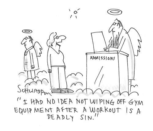 "I had no idea not wiping off gym equipment after a workout is a deadly sin."