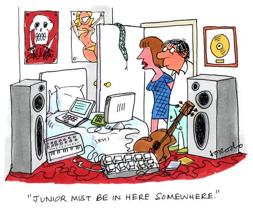 "Junior must be in here somewhere."