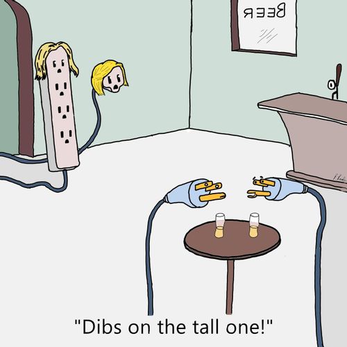 "Dibs on the tall one!"