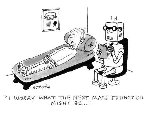 "I worry what the next mass extinction might be..."