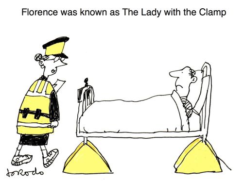 Florence was known as The Lady with the Clamp