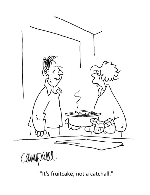 "It's a fruitcake, not a catchall."