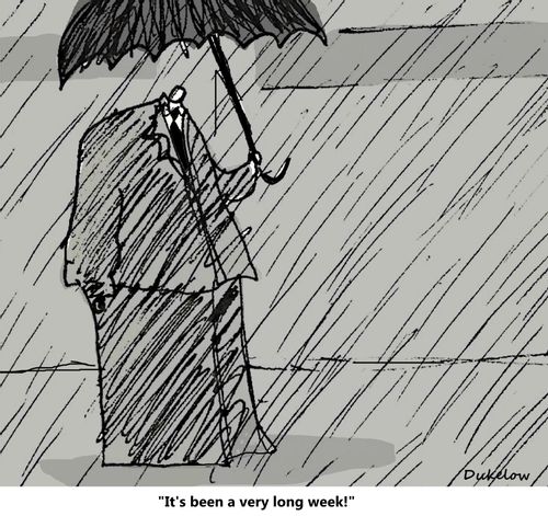 "It's been a very long week!"