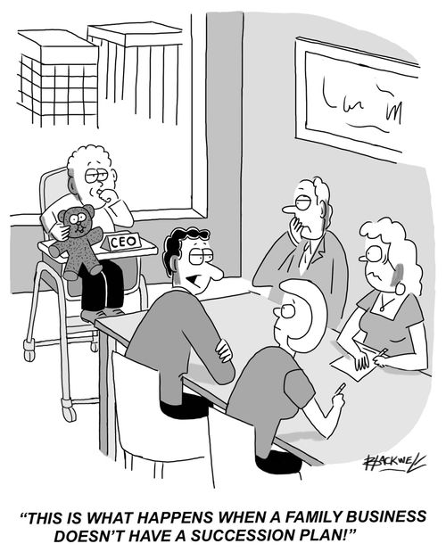 "This is what happens when a family business doesn't have a succession plan!"
