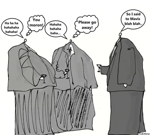 "So I said to Mavis blah blah..."