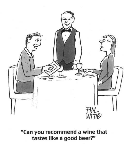 "Can you recommend a wine that tastes like a good beer?"