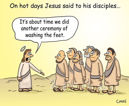On hot days Jesus said to his disciples...