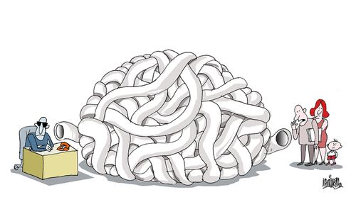 Labyrinth of bureaucracy