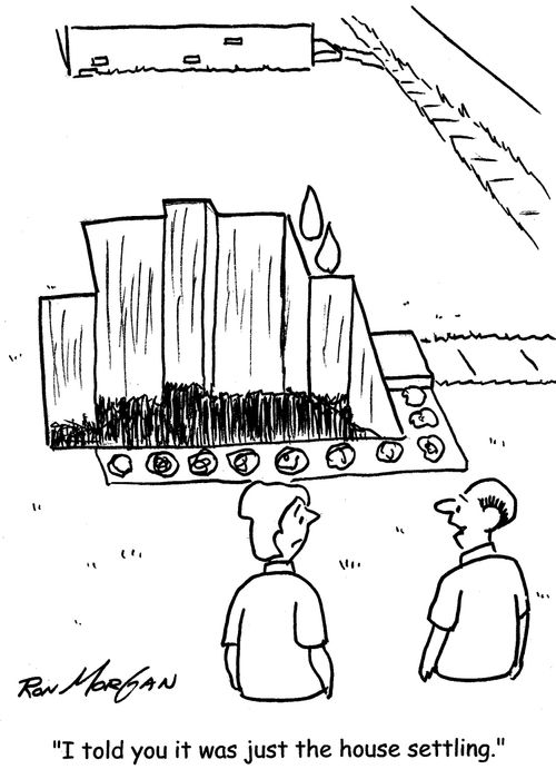 "I told you it was just the house settling."