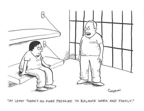 "At least there's no more pressure to balance work and family."