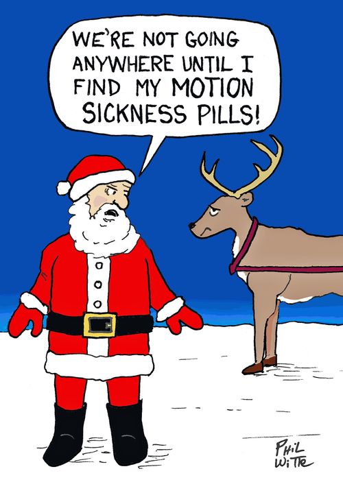 "We're not going anywhere until I find my motion sickness pills!"