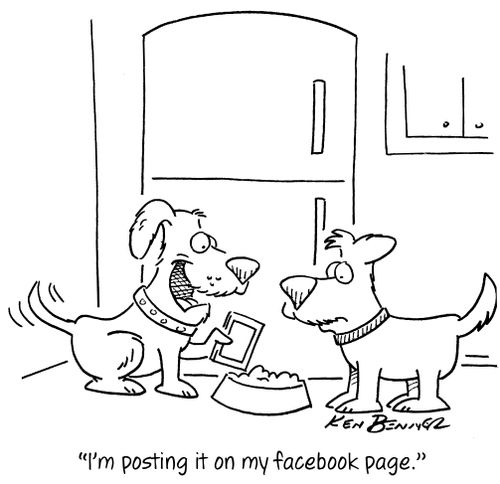 "I'm posting it on my facebook page."