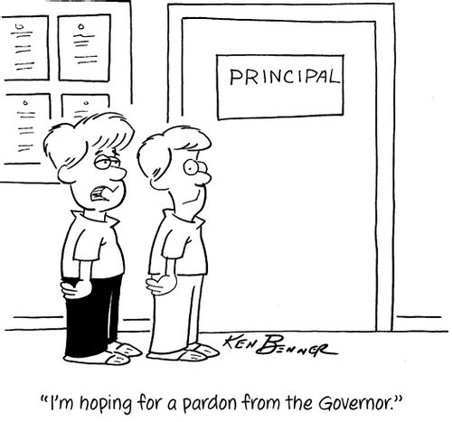 "I'm hoping for a pardon from the Governor."
