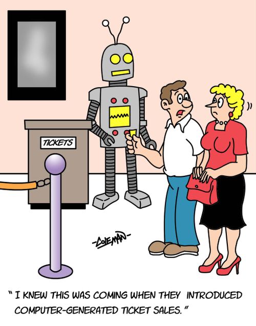 "I knew this was coming when they introduced computer-generated ticket sales."