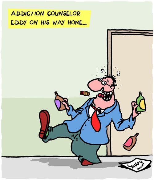 Addiction Counselor Eddy on his way home....