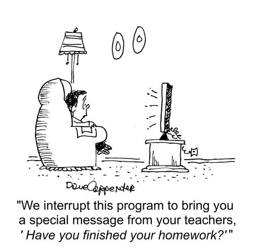 "We interrupt this program to bring you a special message from your teachers..."