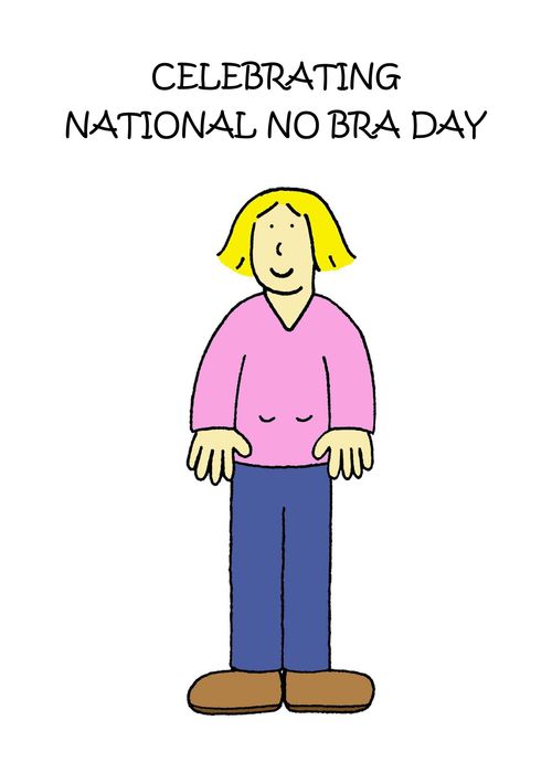 Celebrating National No Bra Day