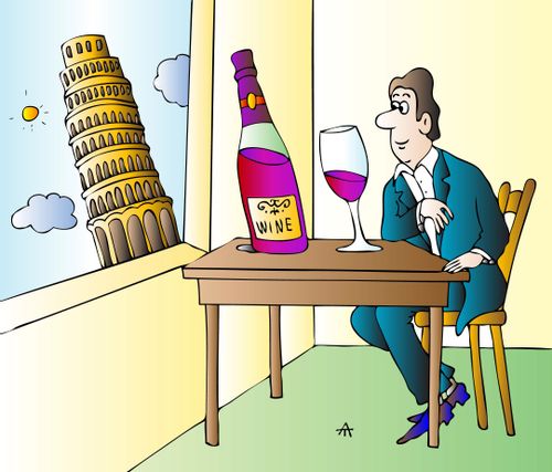 Leaning Wine
