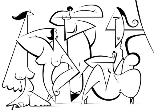 Picasso Demoiselles D'Avignon