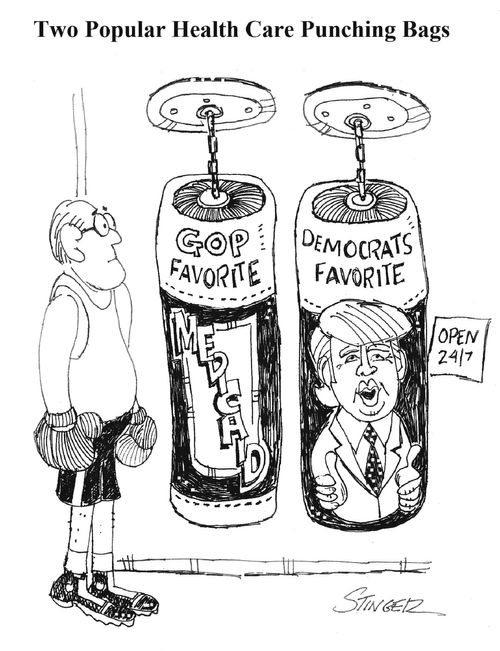 Two Popular Health Care Punching Bags