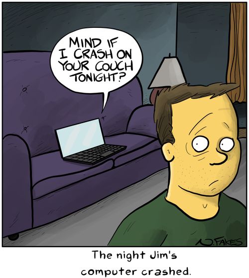 The Night Jim's Computer Crashed.