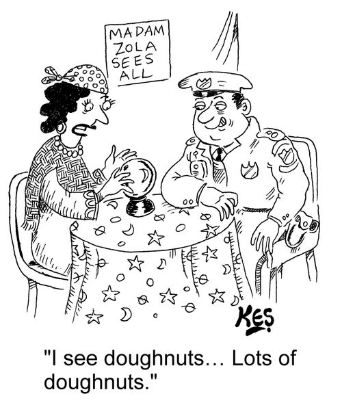 "I see doughnuts... Lots of doughnuts."
