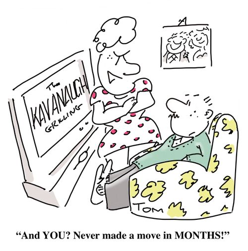 "And YOU? Never made a move in MONTHS!"