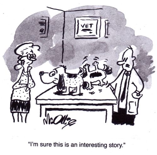 "I'm sure this is an interesting story."