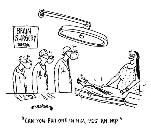 "Can you put one in him, he's an MP."