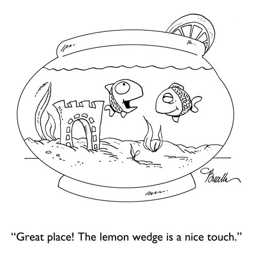 "Great place! The lemon wedge is a nice touch."