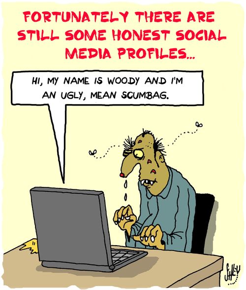 Fortunately there are still some honest social media profiles...