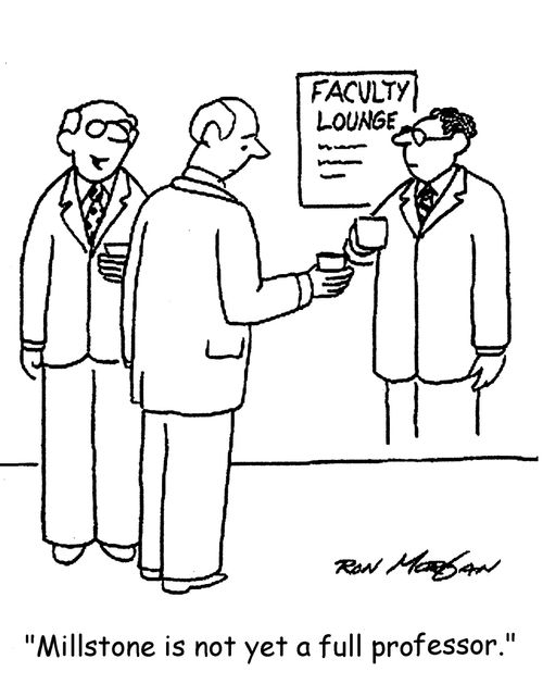 "Millstone is not yet a full professor."
